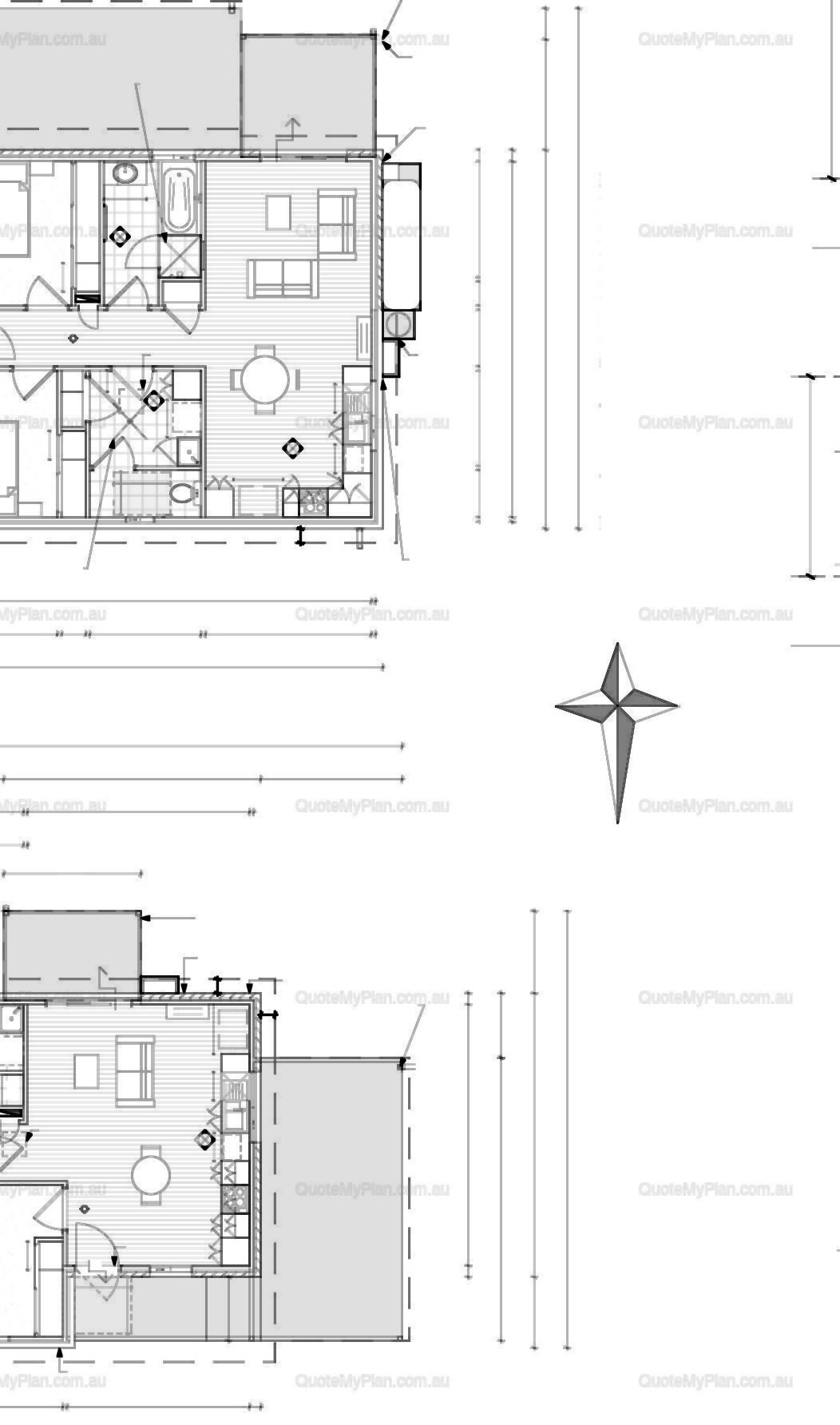 4 Bed Granny Flat / Studio floor plan