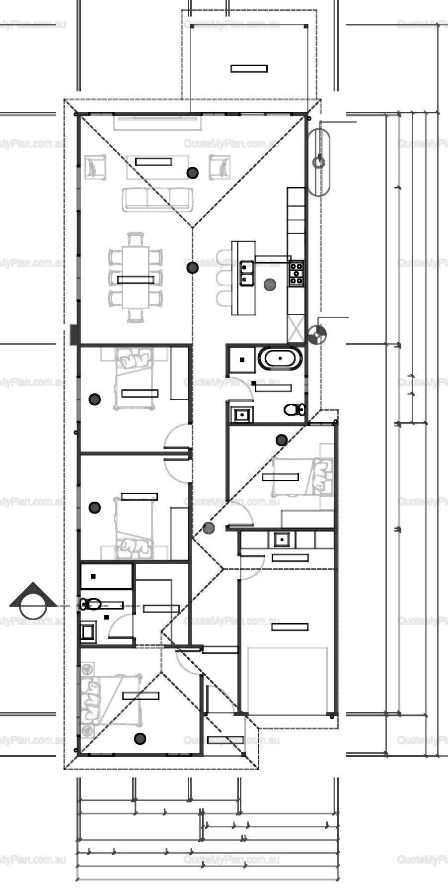 4 Bed Standard Family Home floor plan